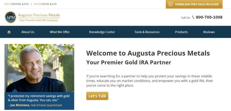 augusta gold home page