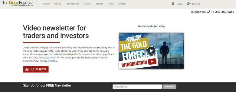 gold forecast homepage