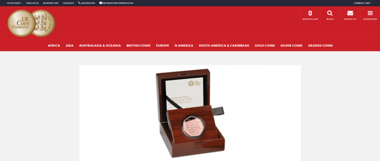 uk coin company homepage