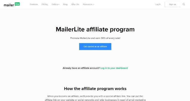 mailerlite affiliate program