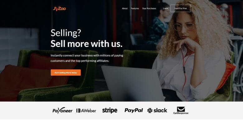JVZoo homepage