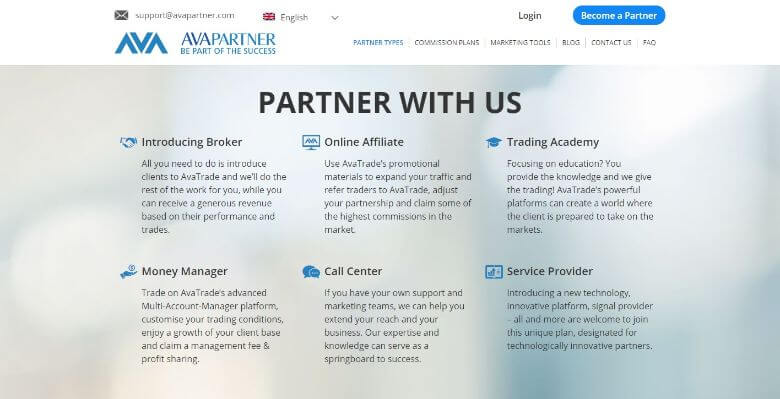 Avapartner homepage