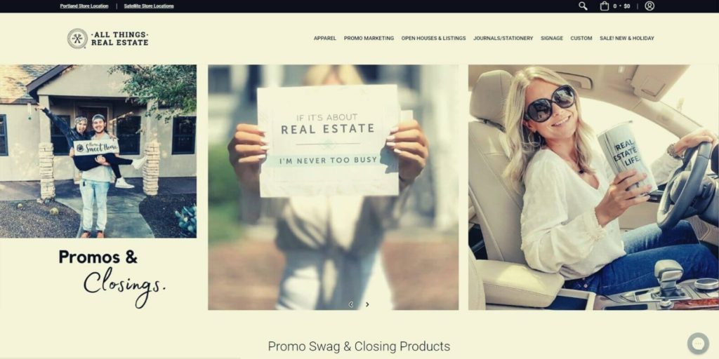 All things real estate homepage